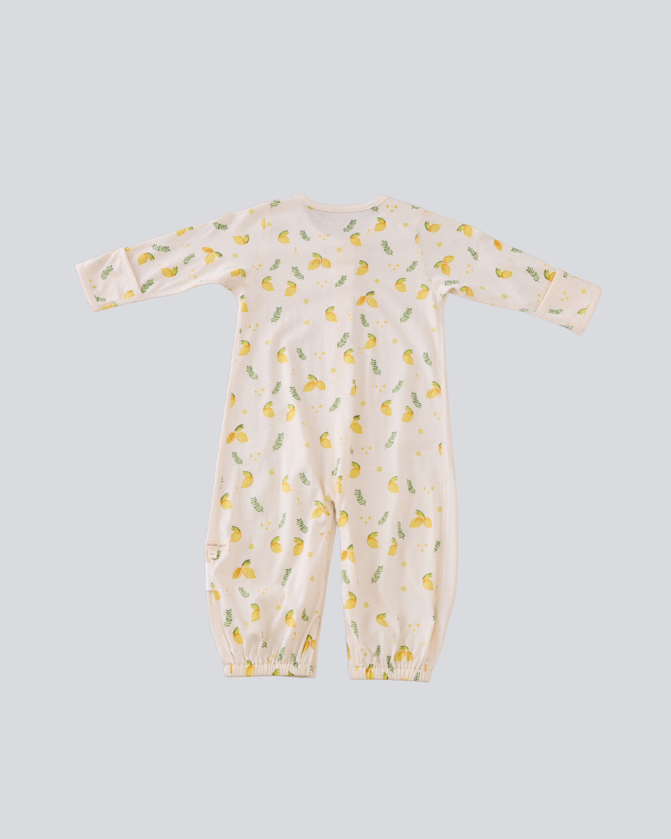 Long sleeve Convertible Gown - Lemon Print