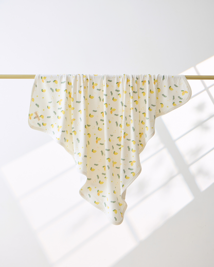 Hooded Blanket - Lemon Print