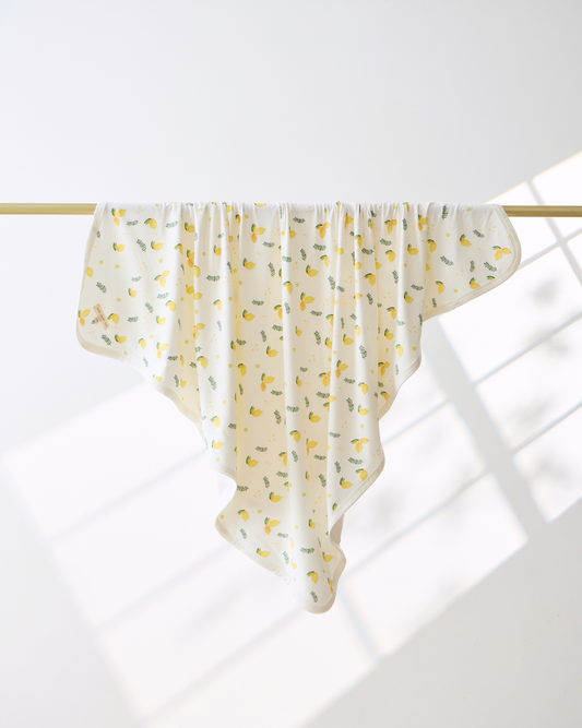 Hooded Blanket - Lemon Print