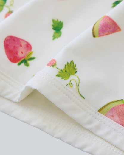 Hooded Blanket - Strawberry Print