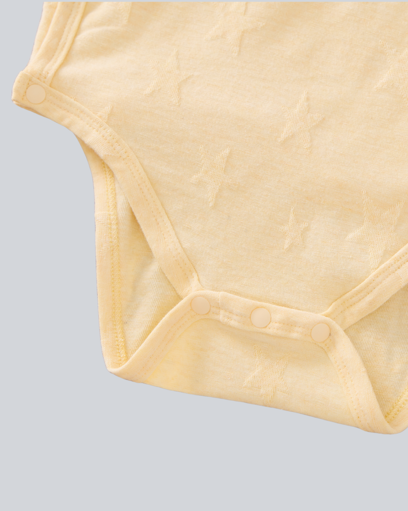 Short Sleeve Kimono - Yellow Star-jacquard