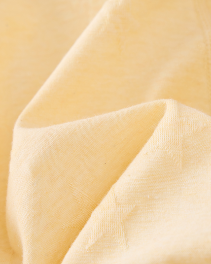 Short Sleeve Kimono - Yellow Star-jacquard