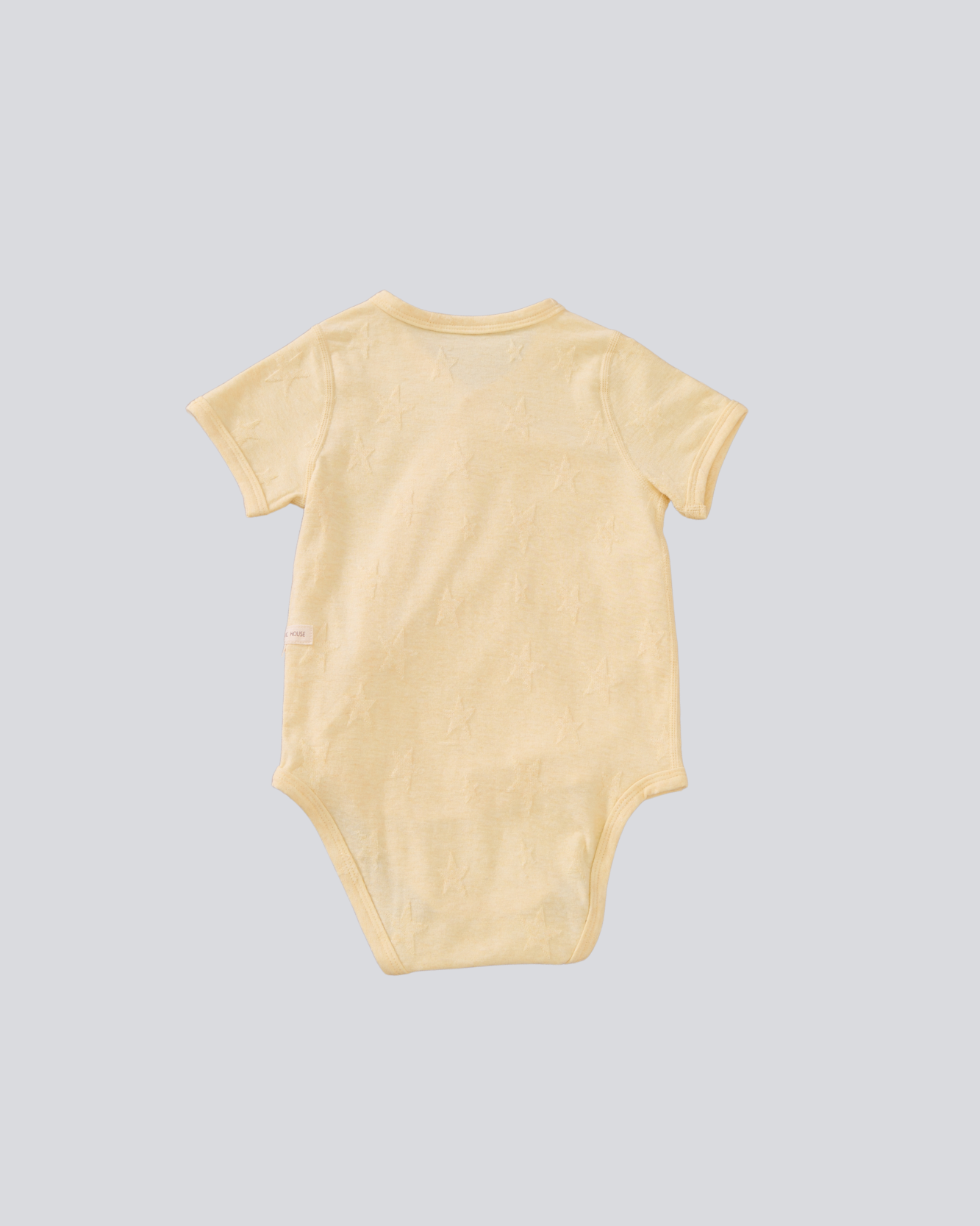 Short Sleeve Kimono - Yellow Star-jacquard