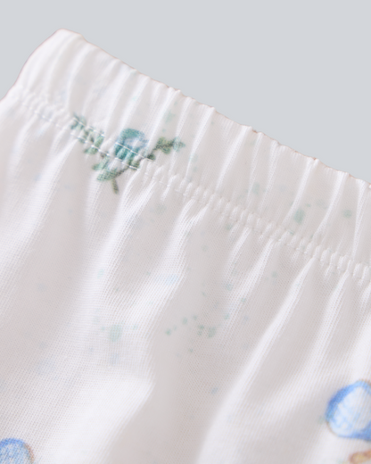 2-pcs Short Sleeve Pajama Set - Tennis Print