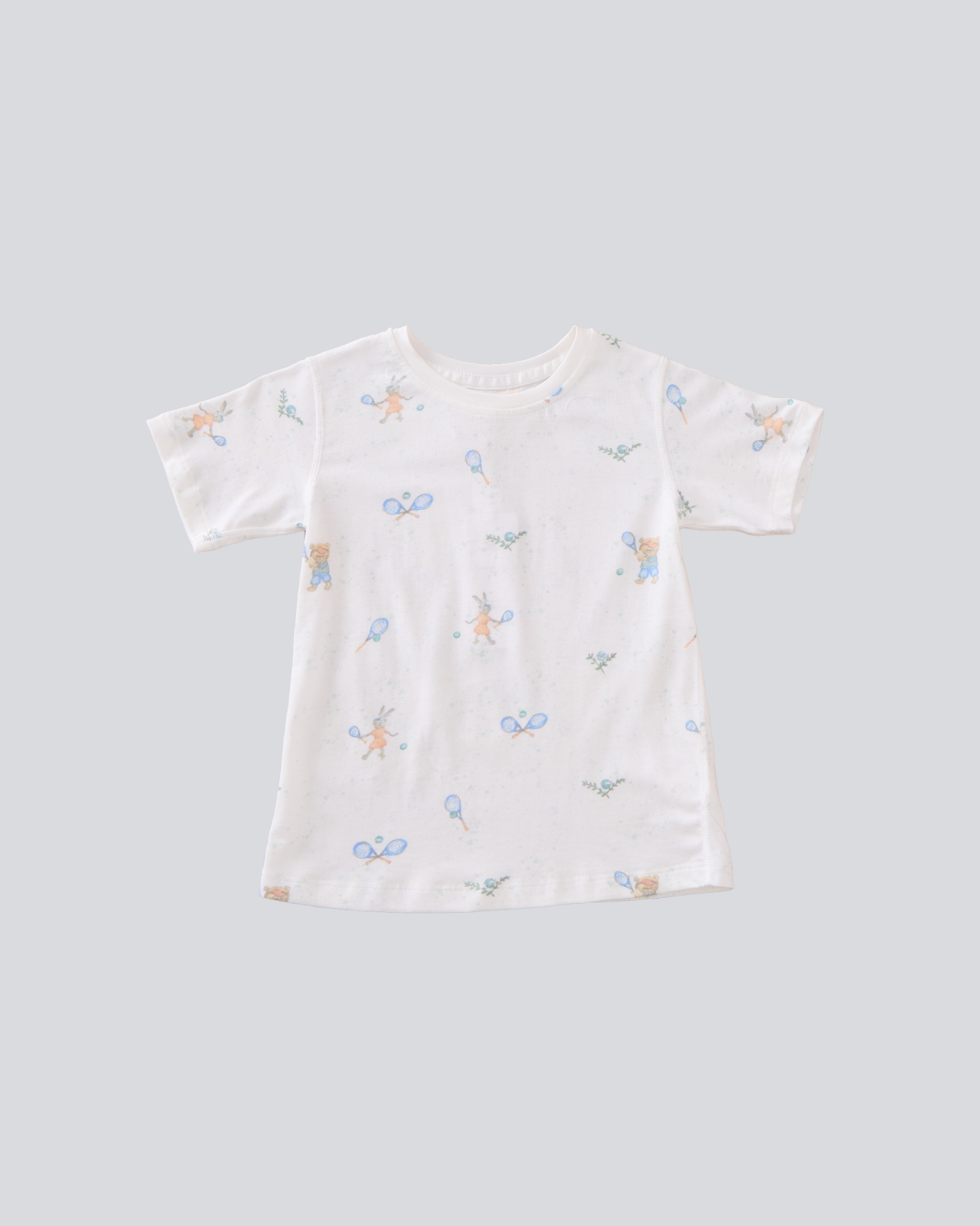 2-pcs Short Sleeve Pajama Set - Tennis Print