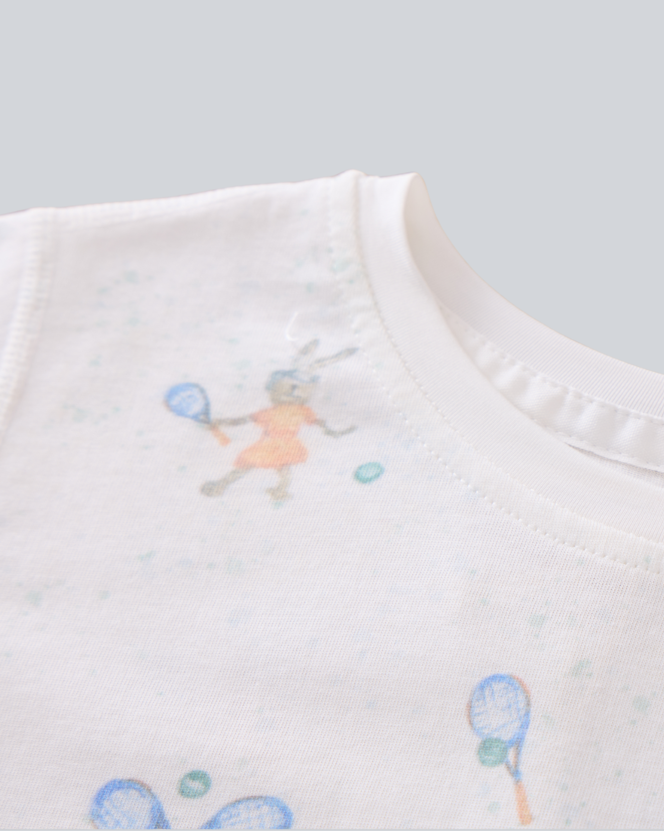 2-pcs Short Sleeve Pajama Set - Tennis Print