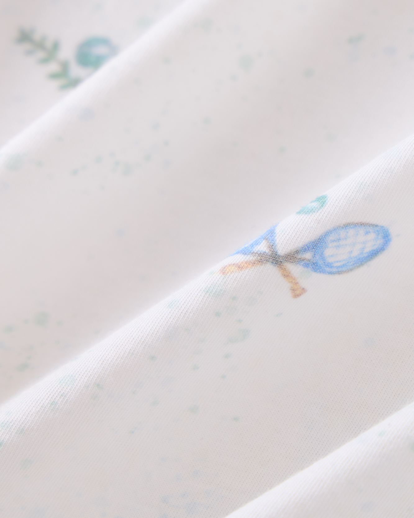 2-pcs Short Sleeve Pajama Set - Tennis Print