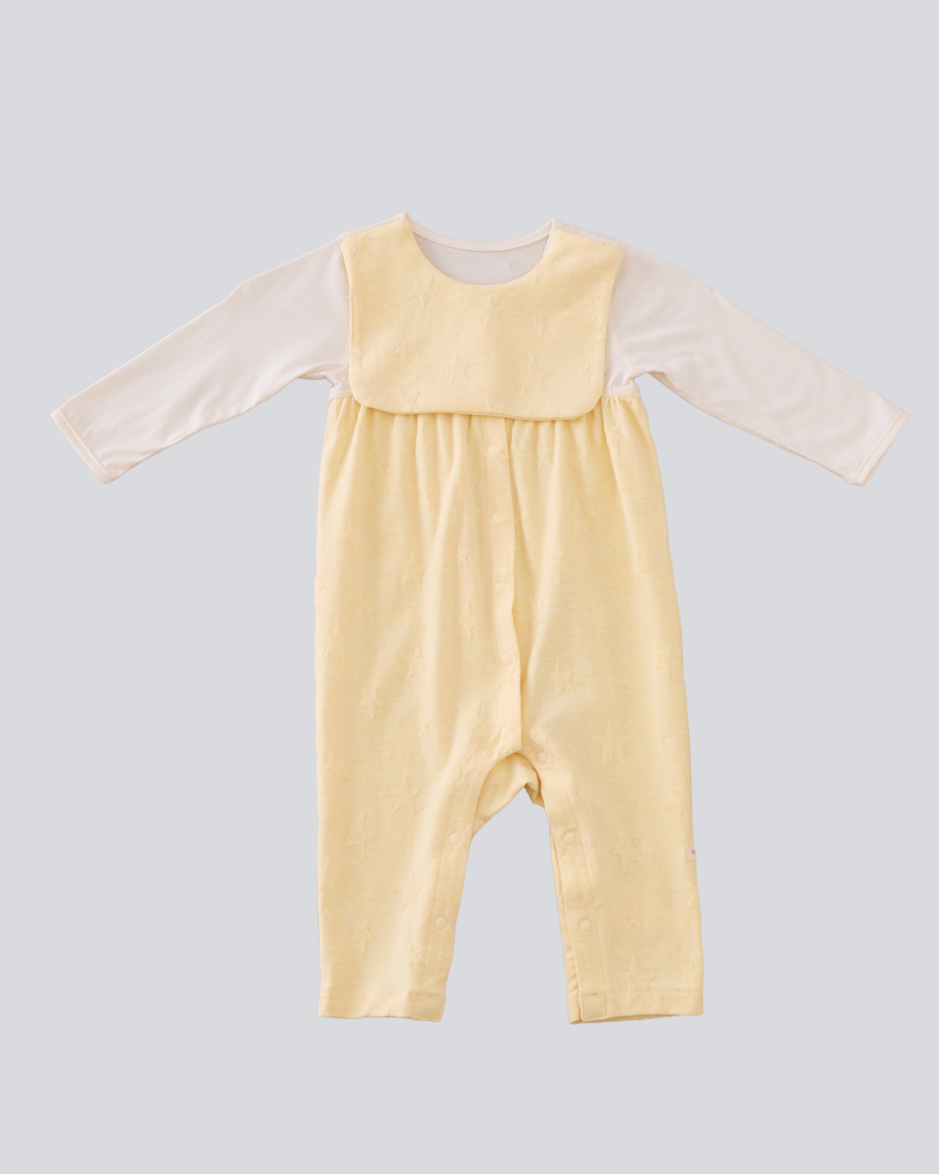 Multi-functional Romper - Yellow Star-jacquard