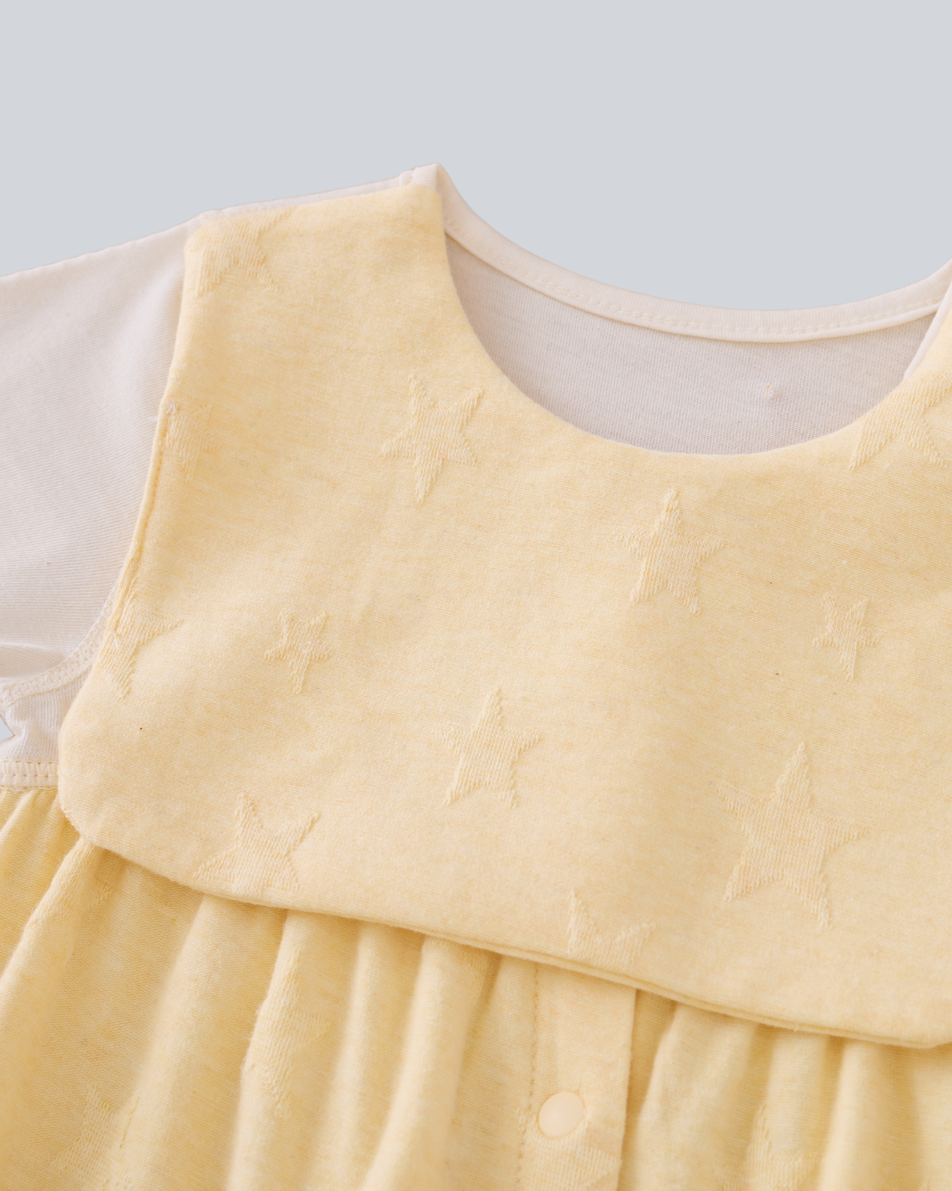Multi-functional Romper - Yellow Star-jacquard