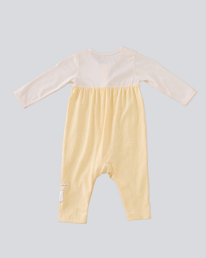 Multi-functional Romper - Yellow Star-jacquard
