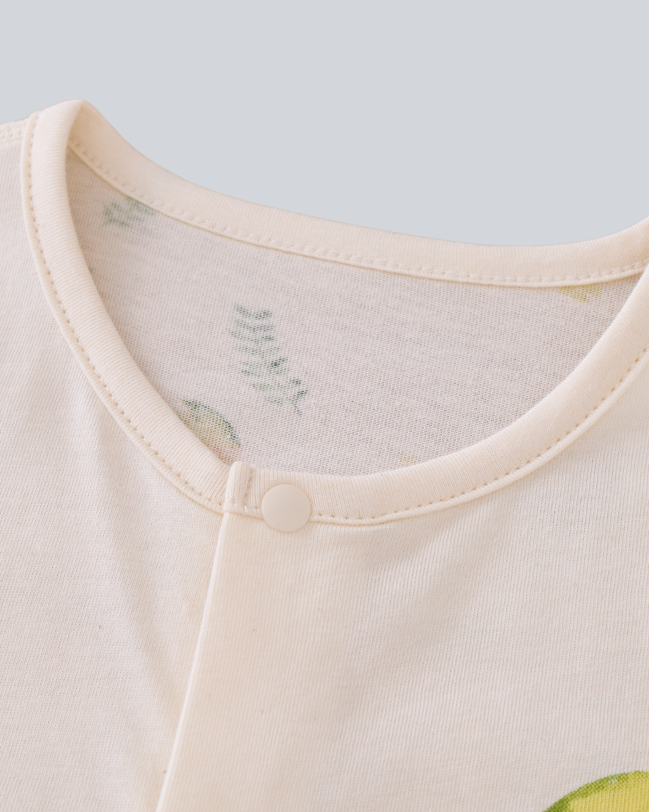 Long sleeve Convertible Gown - Lemon Print