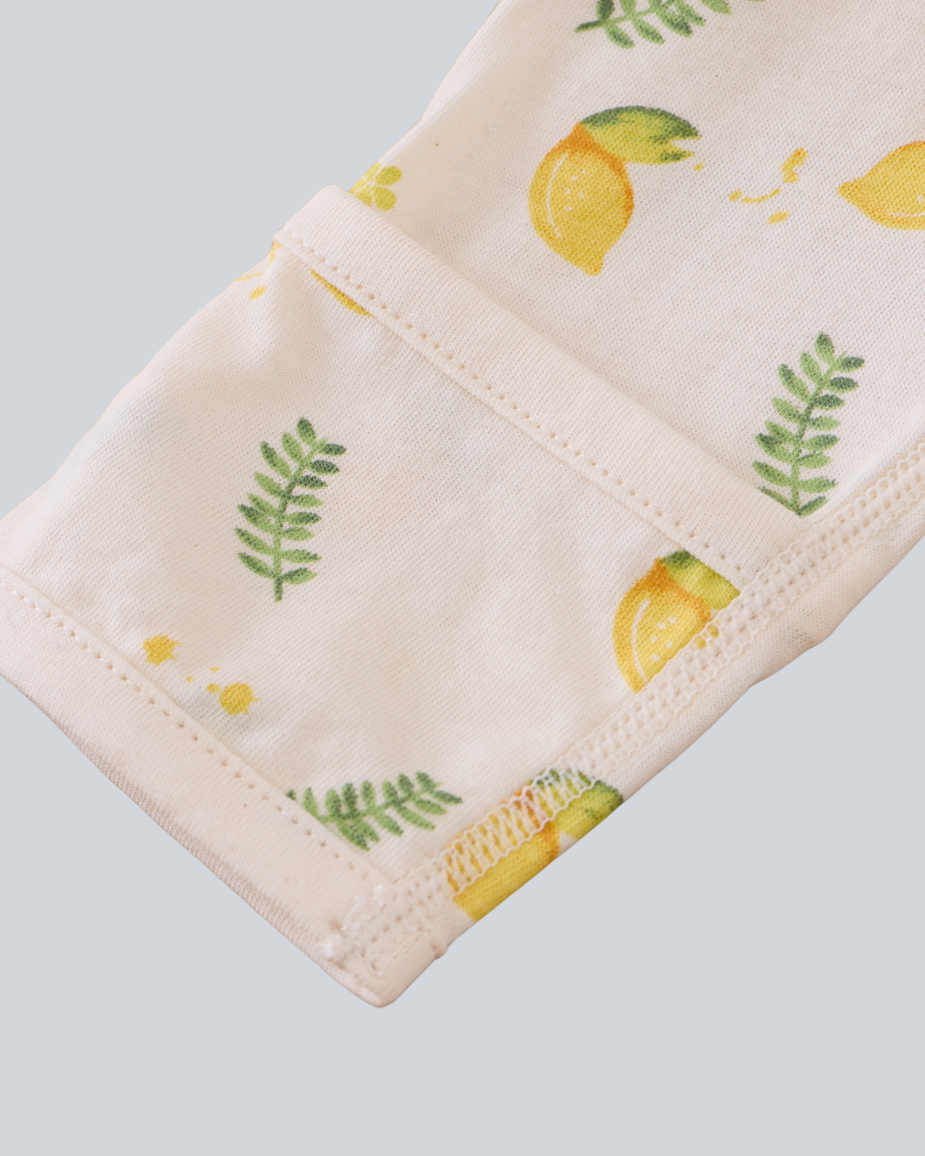 Long sleeve Convertible Gown - Lemon Print