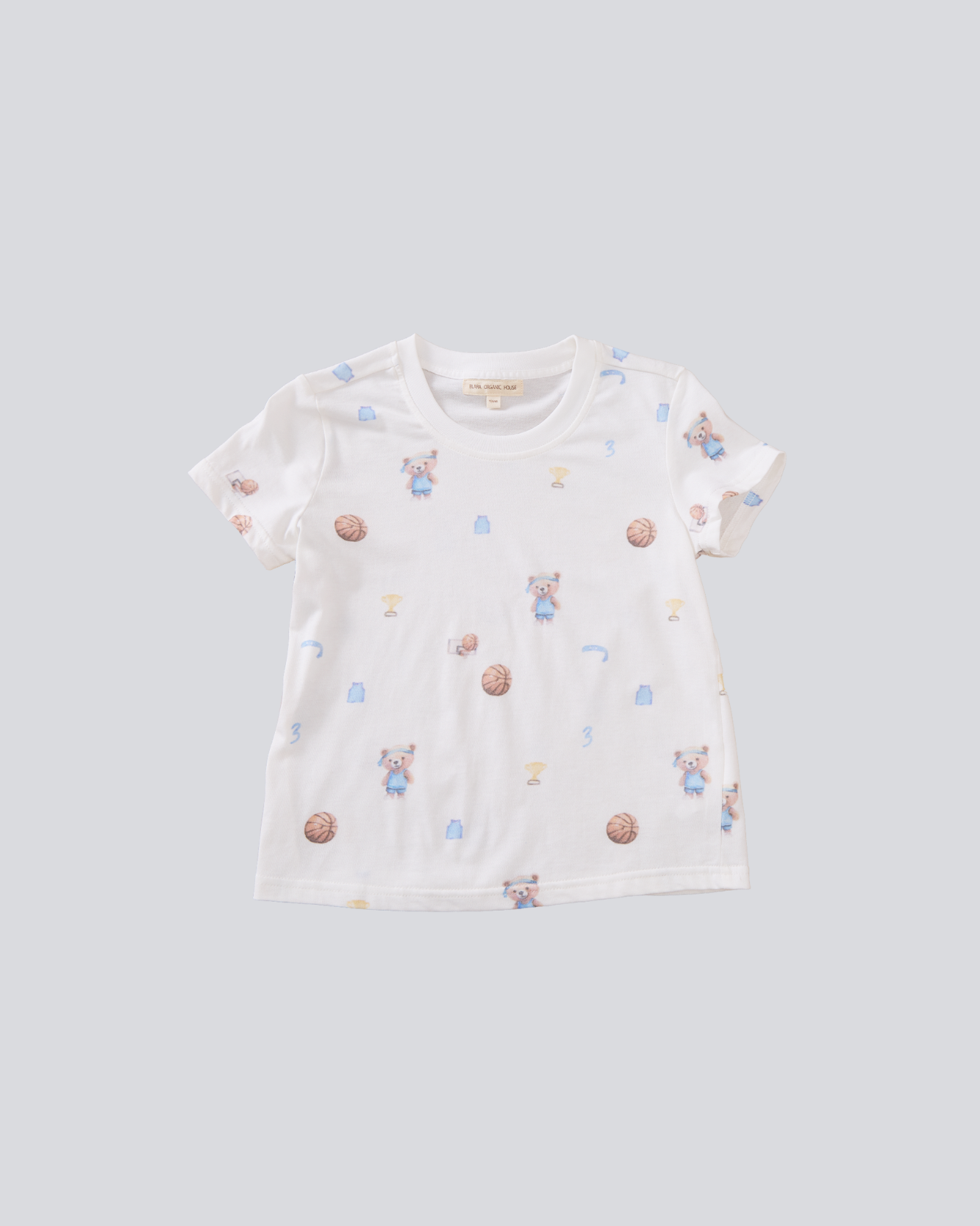 Short Sleeves T-shirt - Basketball Print