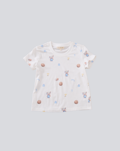 Short Sleeves T-shirt - Basketball Print