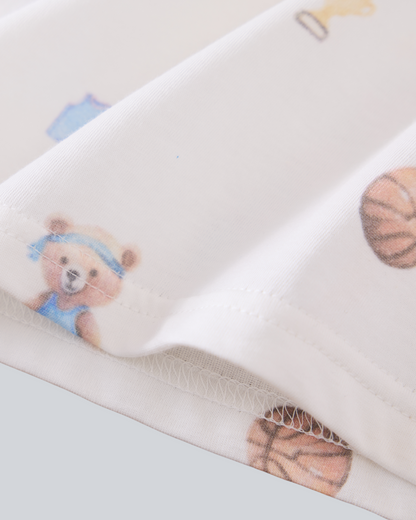 Short Sleeves T-shirt - Basketball Print