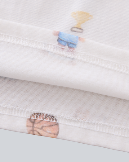 Short Sleeves T-shirt - Basketball Print