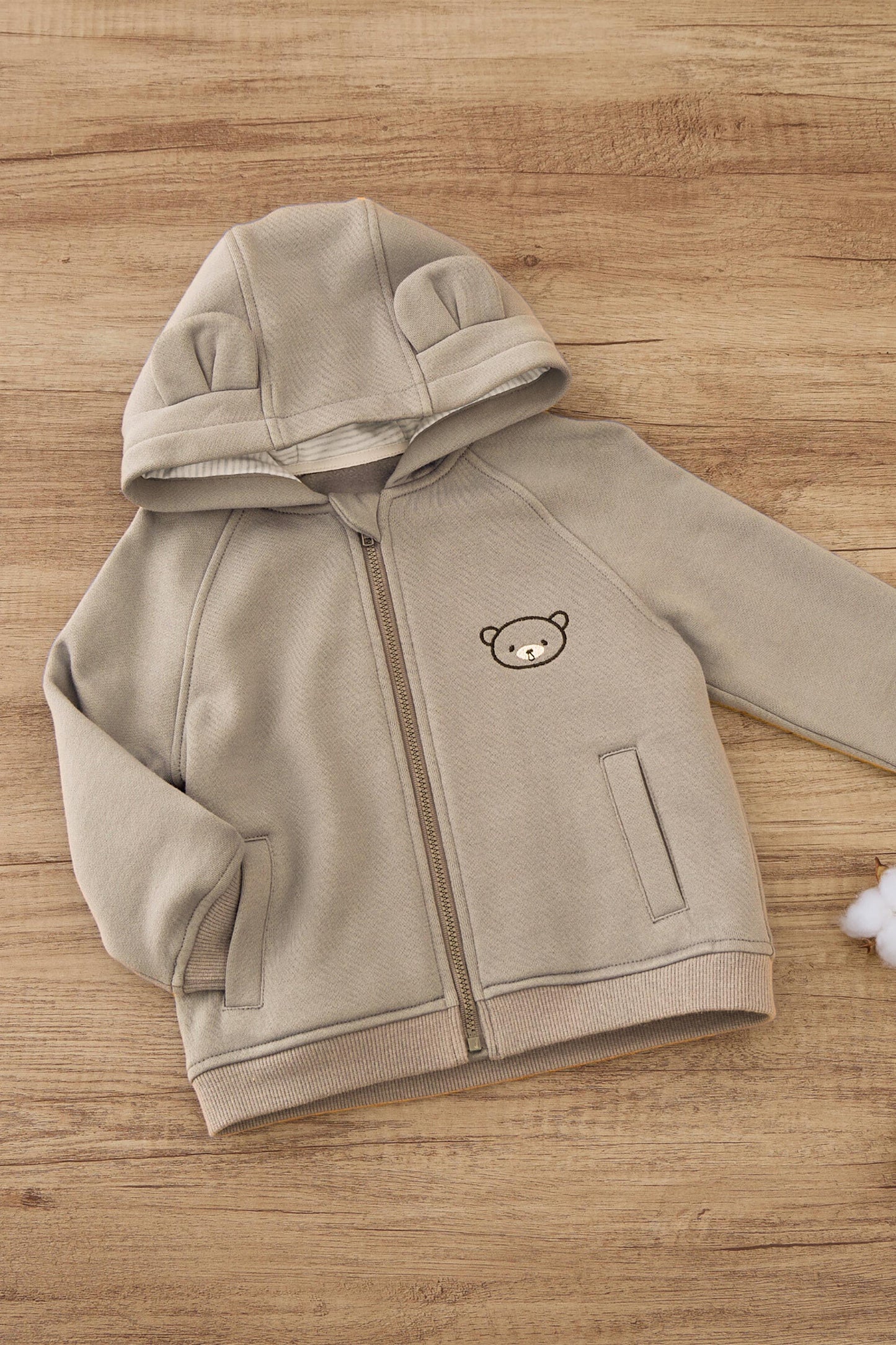 Bear Hoodie Zip Up