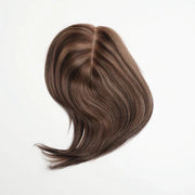 Real Human Hair Silk Base Hair Topper with Clip – Natural, Luxurious, Effortless Confidence